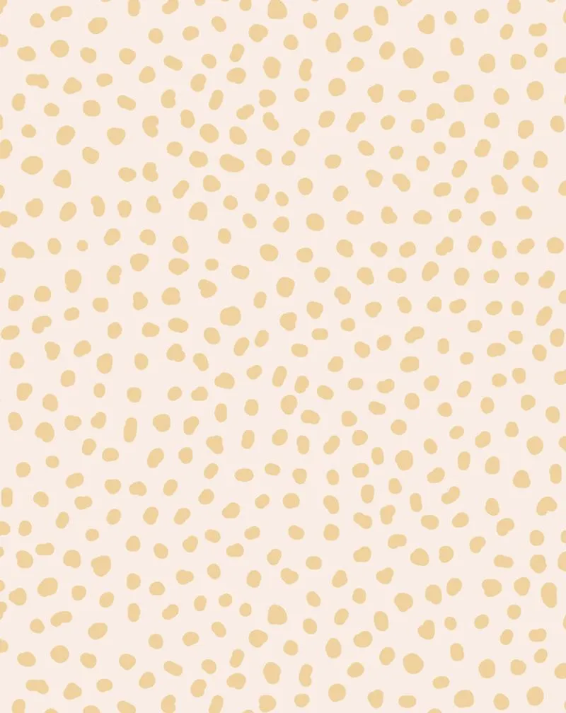 Gigi's Dots Wallpaper in Mustard