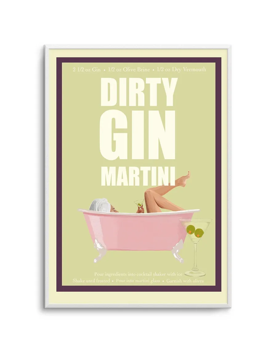 Dirty Gin Martini By Jenny Liz Rome