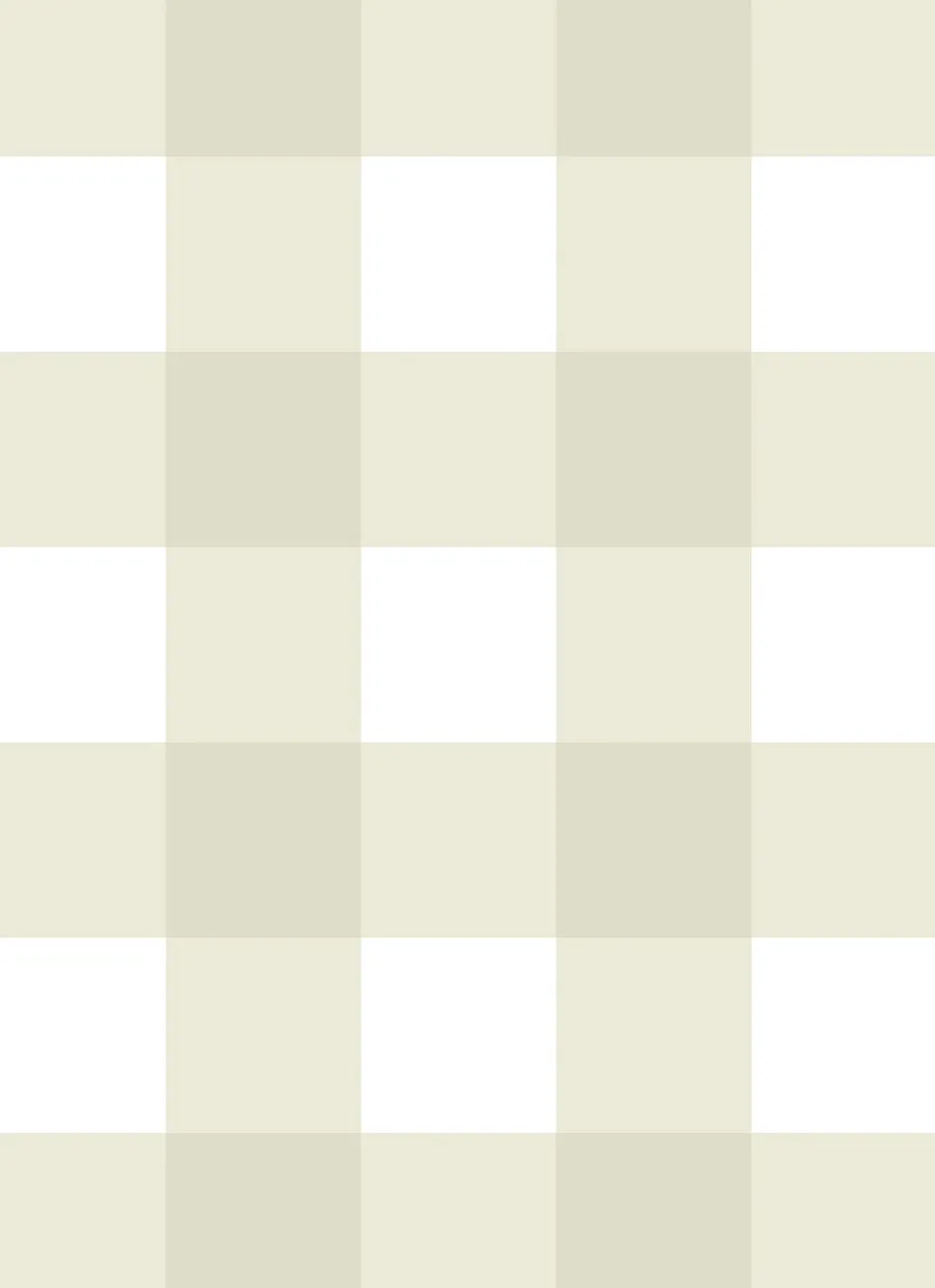 Large Gingham Check Wallpaper | As seen on Three Birds Renovations