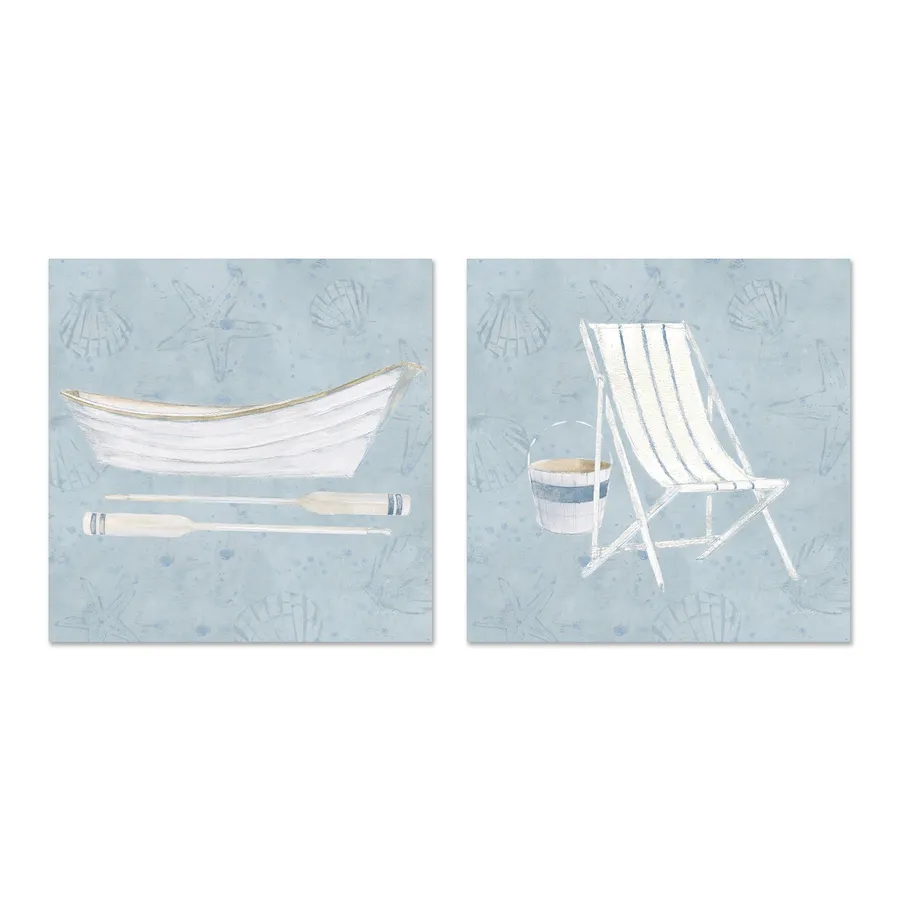 Serene Seaside, Set of 2