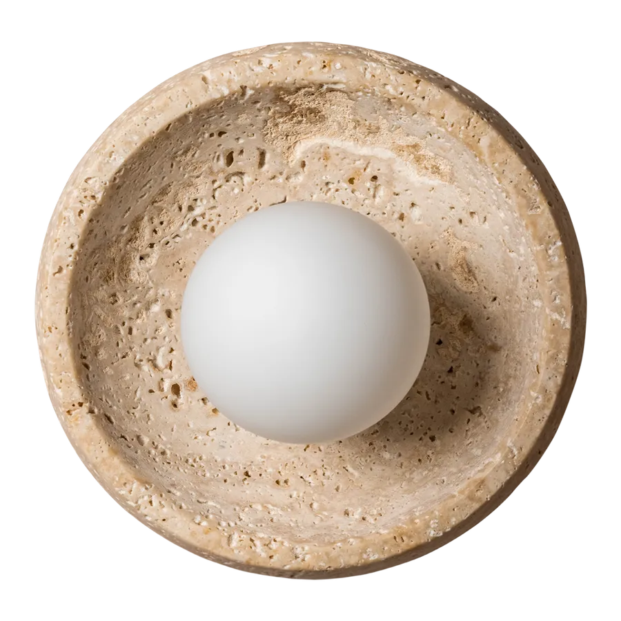 FARO YELLOW TRAVERTINE WALL LAMP