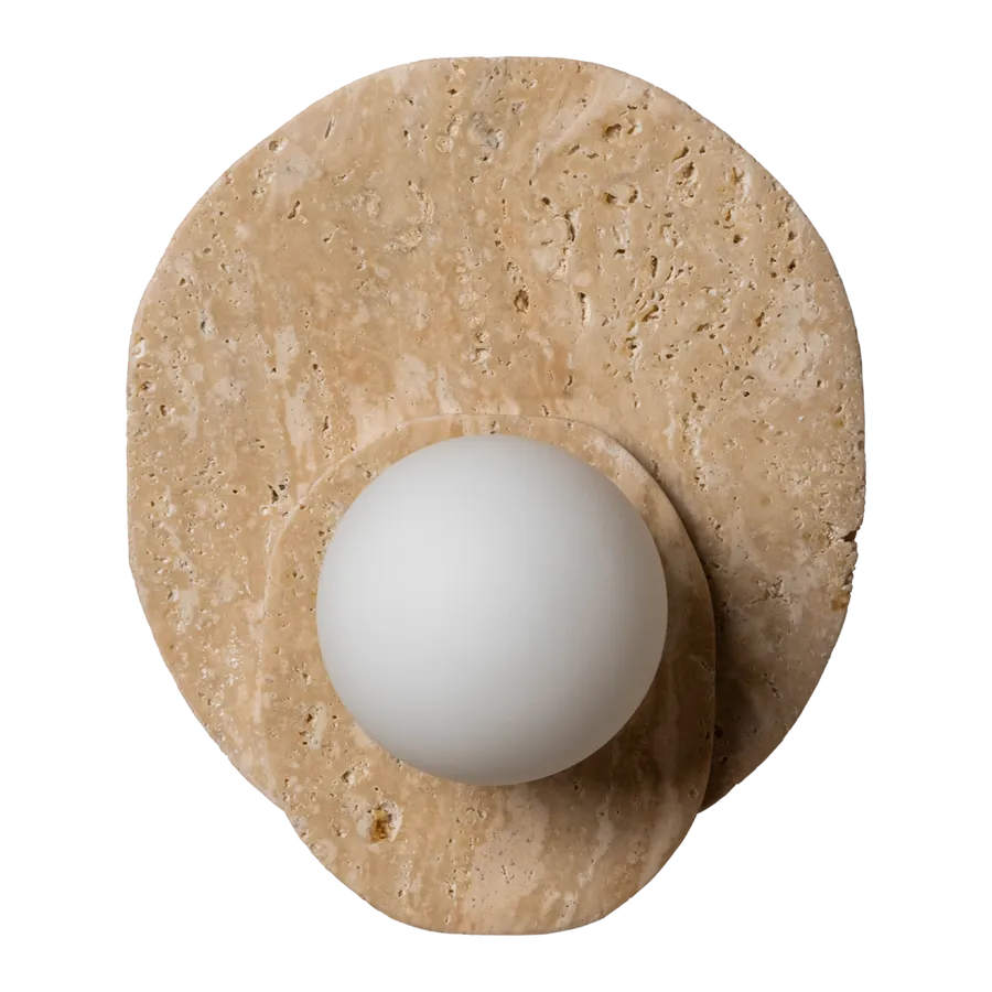 NER YELLOW TRAVERTINE WALL LAMP