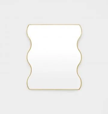 Artemis 90cm Wave Mirror - Brass by Interior Secrets - AfterPay Available