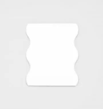 Artemis 90cm Wave Mirror - White by Interior Secrets - AfterPay Available