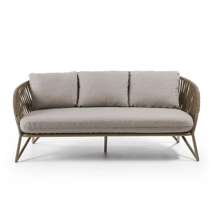 Branzie Fabric Outdoor Sofa - Brown by Interior Secrets - AfterPay Available