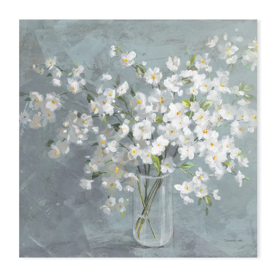 Fresh White Bouquet Gray