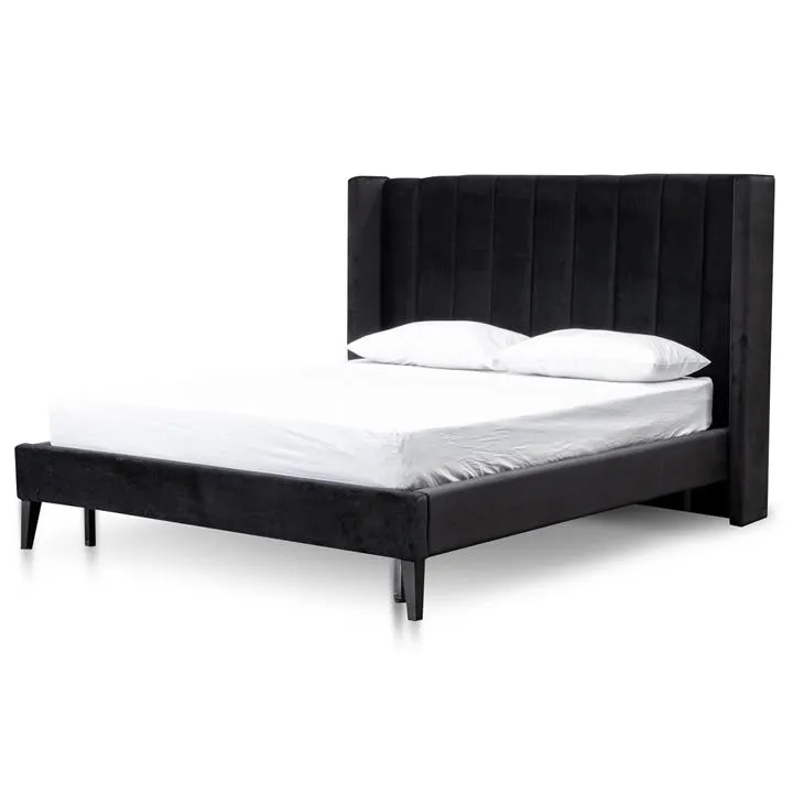 Hillsdale Queen Bed Frame - Black Velvet by Interior Secrets - AfterPay Available