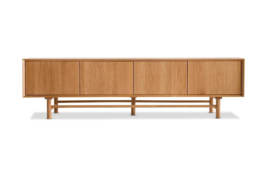 Ollie 200cm TV Unit, Oak Wood, by Lounge Lovers