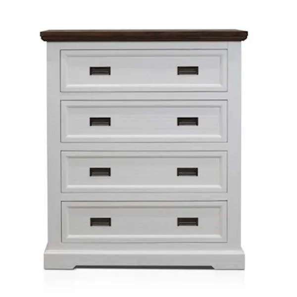 Aspen Tallboy Two Tone - 4 Drawer