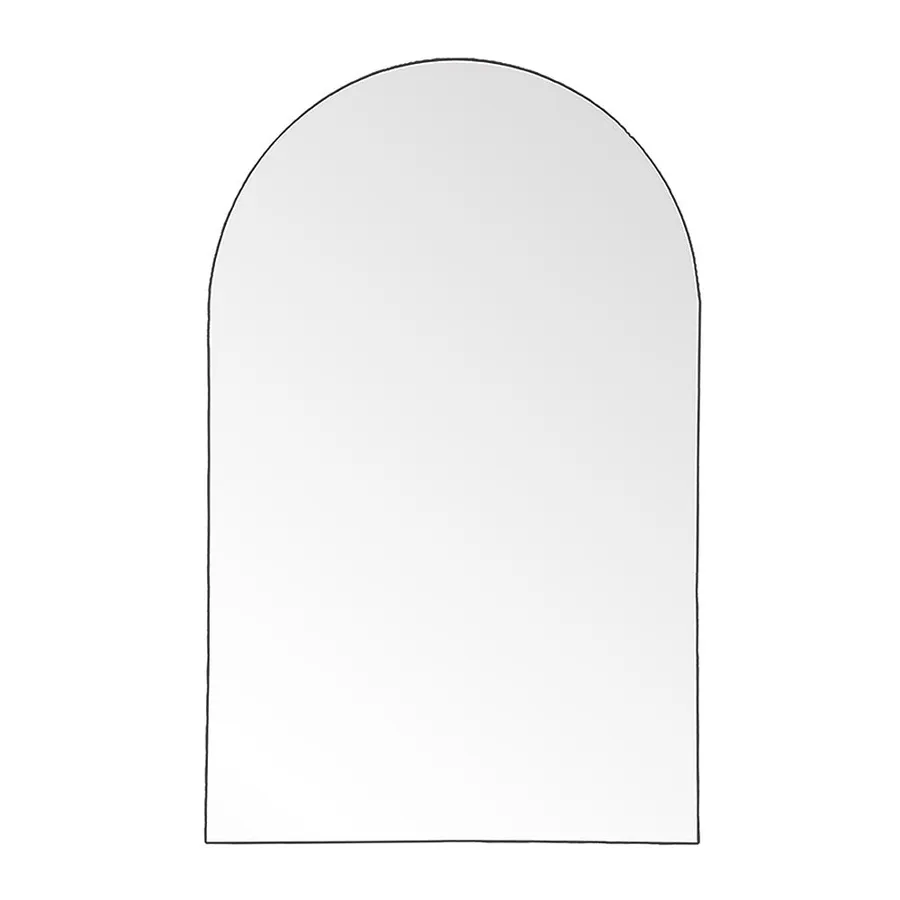 Mansour Arched Floor Mirror (Large) Black - 140cm x 215cm