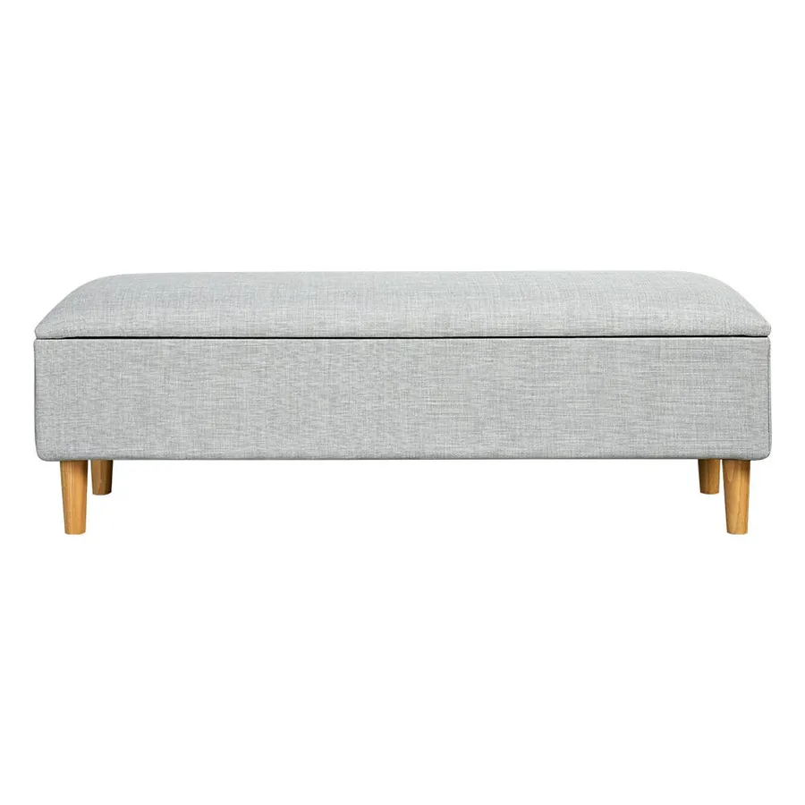 Bobby Storage Bench Light Grey
