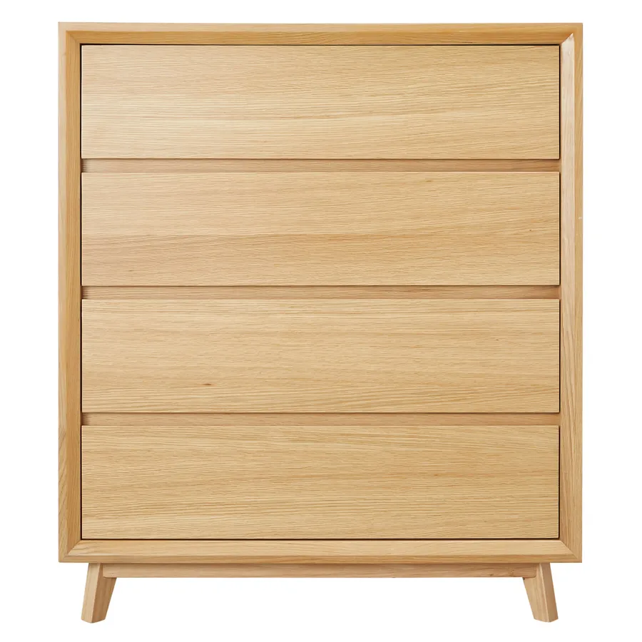 Morgan Oak Tallboy - 4 Drawer