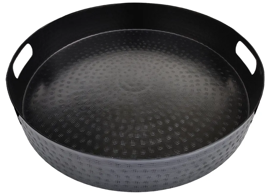 Madur Matte Black Tray - 55cm
