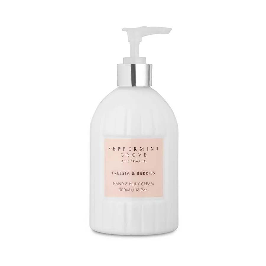 Peppermint Grove Hand & Body Cream Freesia & Berries - 500ml