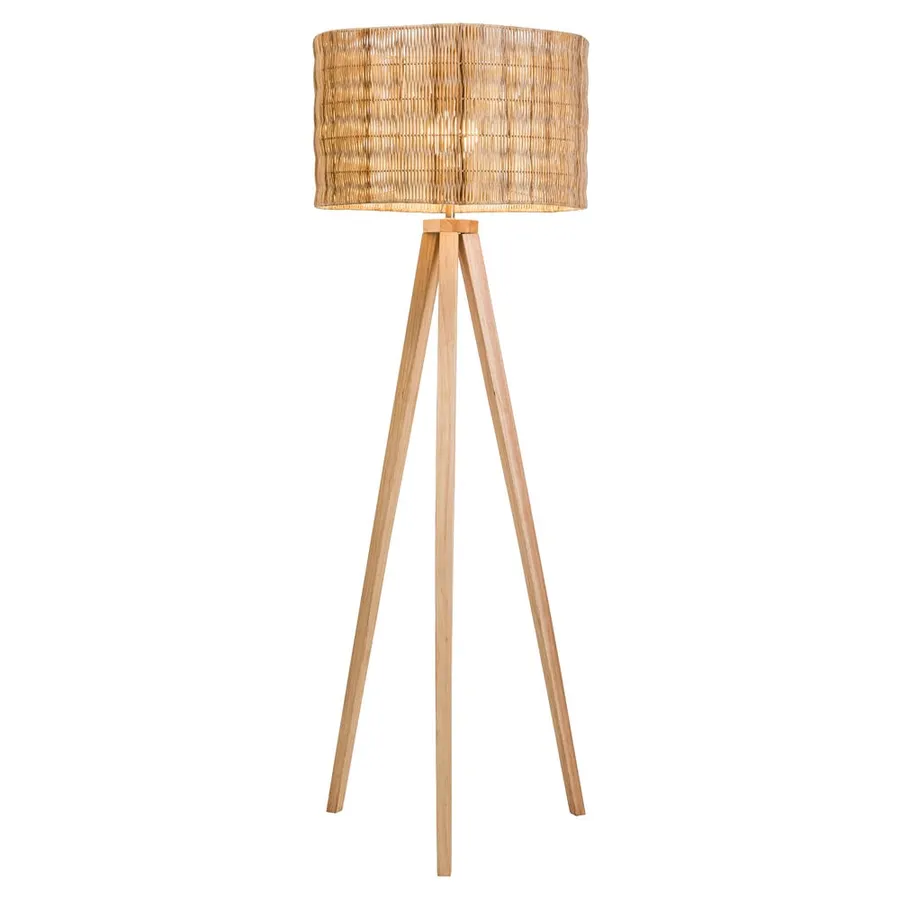 Rio Rattan Floor Lamp by James Lane Style Sourcebook