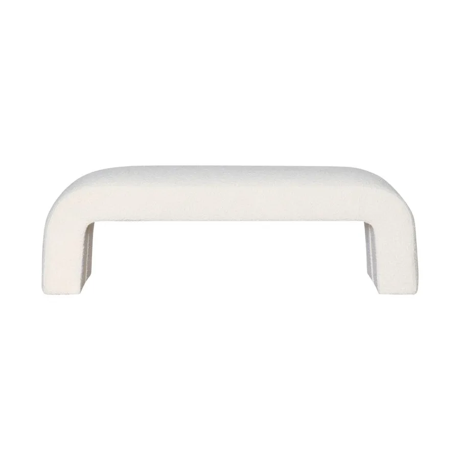 Decker Bench Boucle Ivory
