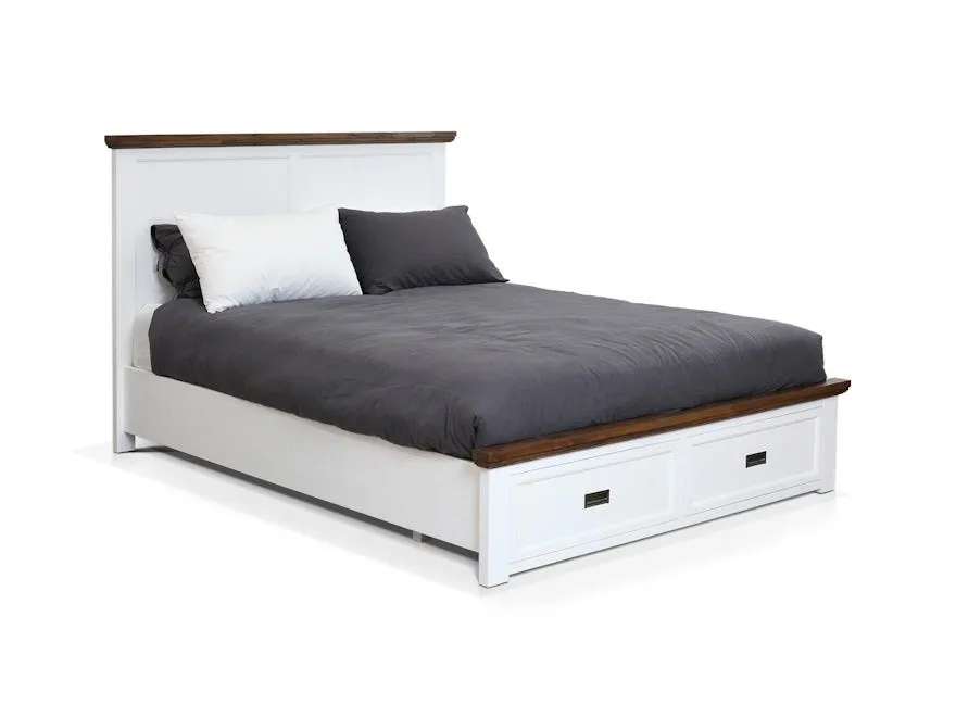 Aspen Storage Bed Frame Two Tone