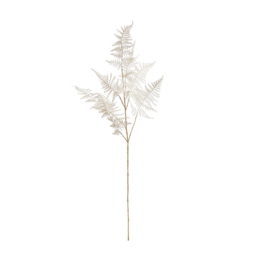 Deco Fern White Spray - 20cm x 17cm x 86cm