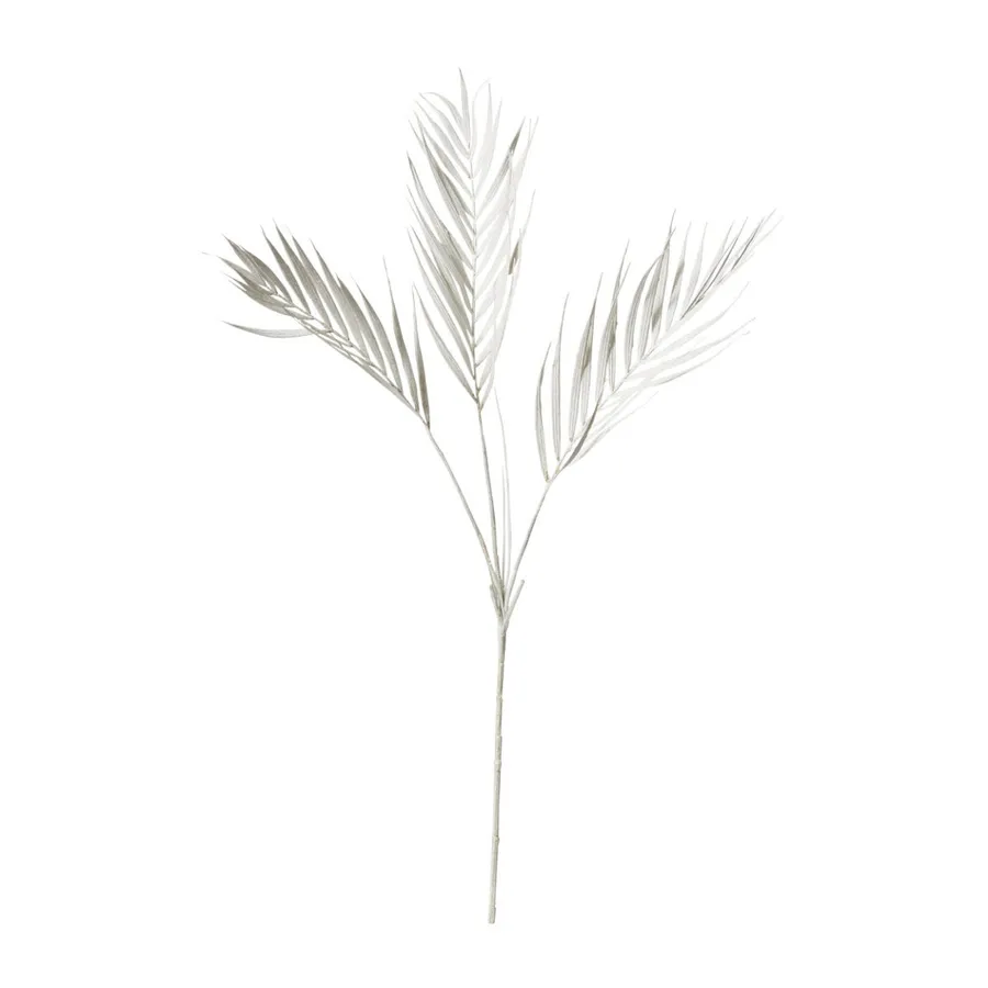 Deco Palm Spray White - 97cm