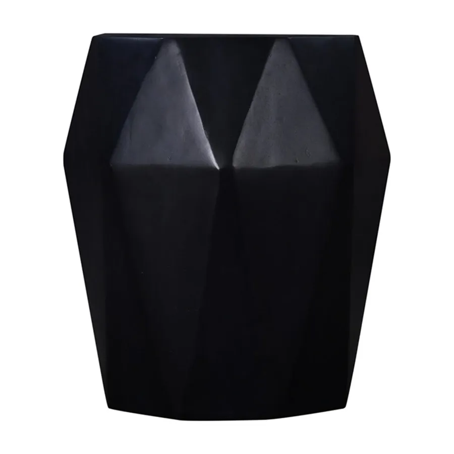 Dia Stool Mango Wood Black