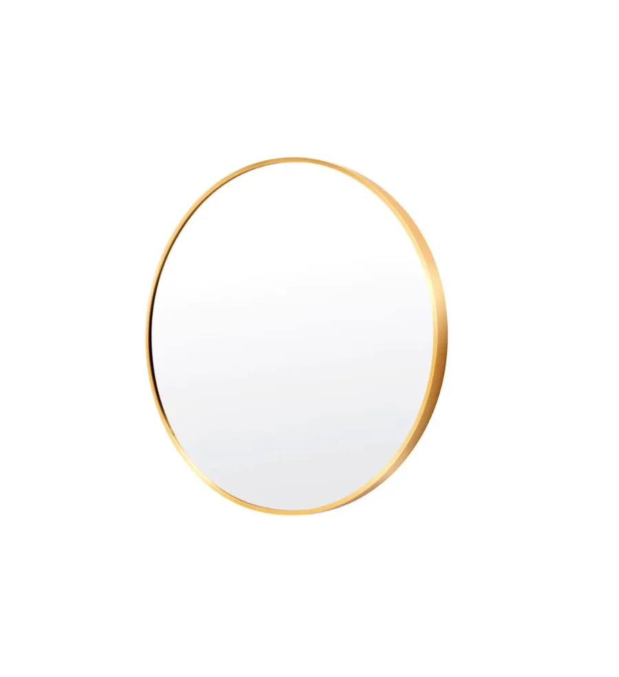 Gold Round Wall Mirror Aluminum Frame 4 sizes available 50cm