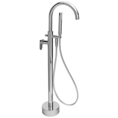 Sturt Round Bath Filler With Hand Shower 3Star | Made From Nylon/Brass In Chrome Finish By Raymor