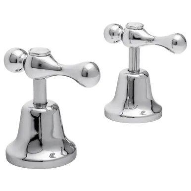 Armada Basin Lever Handle Top Assemblies Ceramic Disc (Pair) | Made From Brass In Chrome Finish By Raymor