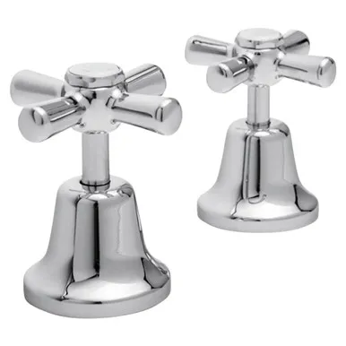 Armada Basin Top Assemblies Cross Handle Jv (Pair) | Made From Brass In Chrome Finish By Raymor