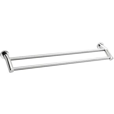 Projix Double Towel Rail 630mm | Made From Zinc In Chrome Finish By Raymor