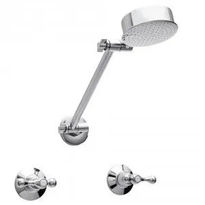 Armada Quarter Turn Lever Shower Set 3Star | Made From Brass In Chrome Finish By Raymor