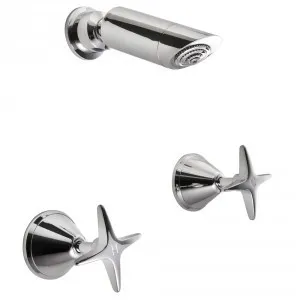 Atlanta Shower Set 3Star | Made From Brass In Chrome Finish By Raymor