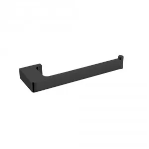 Edge II Hand Towel Rail | Made From Brass In Black By Raymor