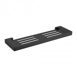 Edge II Shelf 426mm | Made From Brass In Black By Raymor