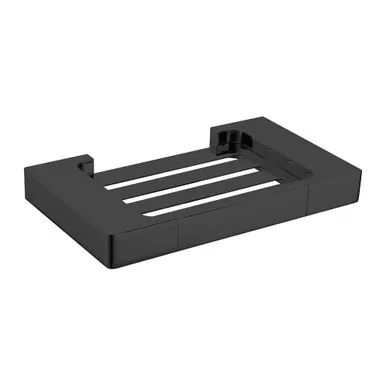 Edge II Metal Soap Dish | Made From Brass In Black By Raymor