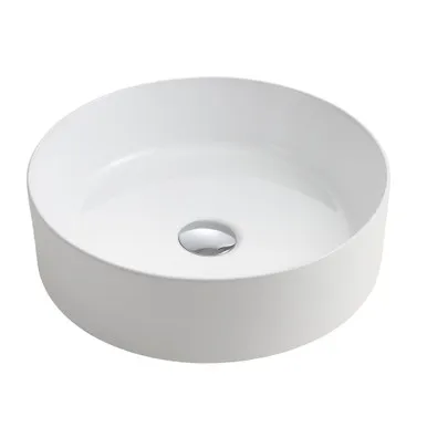 Ambition Counter Top Basin Round 400mm Nth | Made From Vitreous China In White | 9L By Raymor