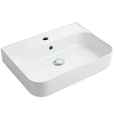 Ambition Counter Top Basin 550mm X 410mm | Made From Vitreous China In White By Raymor