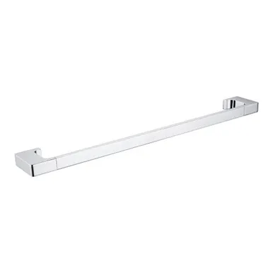 Edge II Single Towel Rail 785mm | Made From Brass In Chrome Finish By Raymor
