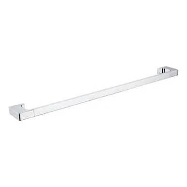 Edge II Single Towel Rail 635mm | Made From Brass In Chrome Finish By Raymor