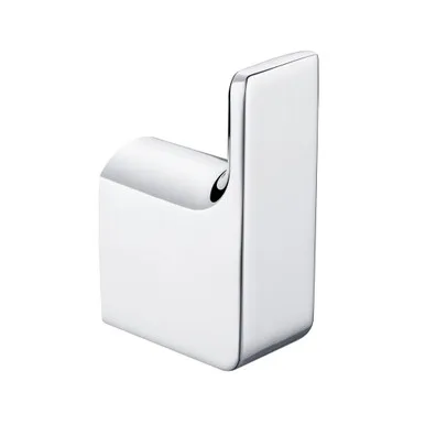 Edge II Robe Hook | Made From Brass In Chrome Finish By Raymor