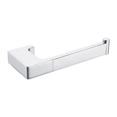 Edge II Toilet Roll Holder | Made From Brass In Chrome Finish By Raymor