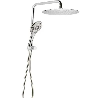 Winton Compact Dual Shower | Made From PVC/Brass/ABS In Chrome Finish By Raymor