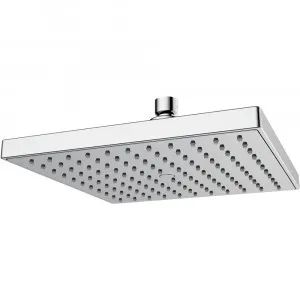Edge II Shower Rose Square 220mm 3Star | Made From Stainless Steel/Brass/ABS In Chrome Finish By Raymor
