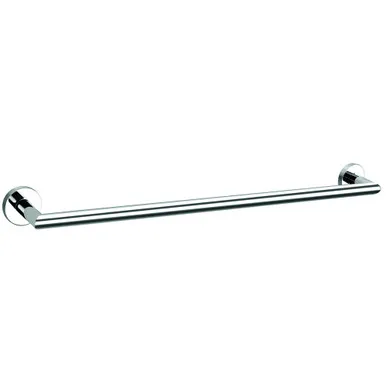 Boston II Towel Rail Single 650mm | Made From Brass In Chrome Finish By Raymor