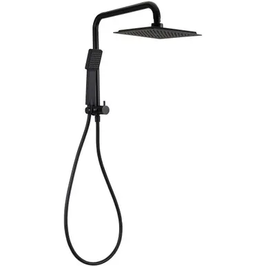 Winton Compact Dual Shower | Made From PVC/Brass/ABS In Black By Raymor