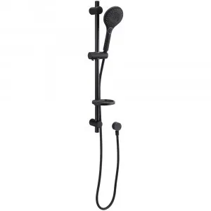 Winton Rail Shower | Made From PVC/Brass/ABS In Black By Raymor
