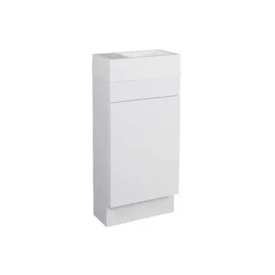 Austin Vanity With Kick Overflow 1 Tap Hole | Made From Marble In White By Raymor