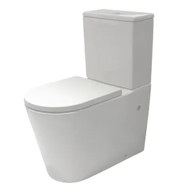 Edge II Rimless Back-To-Wall Edge Suite With Standard Seat 4Star In White By Raymor