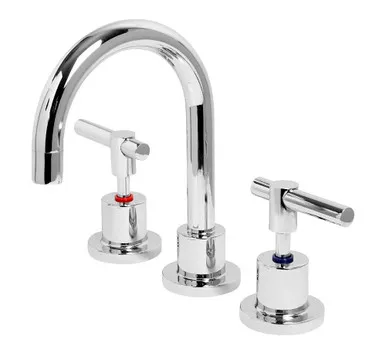 Alpha Lever Basin Set | Made From Brass In Chrome Finish By Raymor