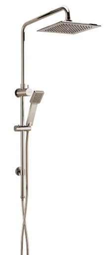 Winton Dual Shower | Made From PVC/Brass/ABS In Brushed Nickel By Raymor