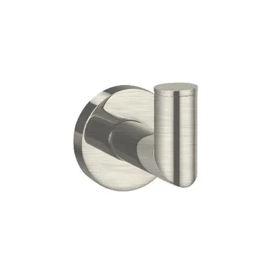 Boston II Robe Hook | Made From Brass In Brushed Nickel By Raymor